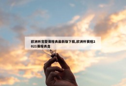 欧洲杯完整赛程表最新版下载,欧洲杯赛程2021赛程表盘