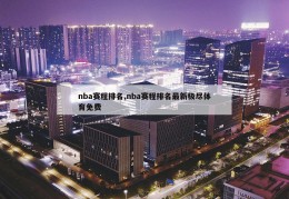 nba赛程排名,nba赛程排名最新极尽体育免费