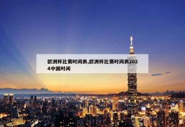 欧洲杯比赛时间表,欧洲杯比赛时间表2024中国时间